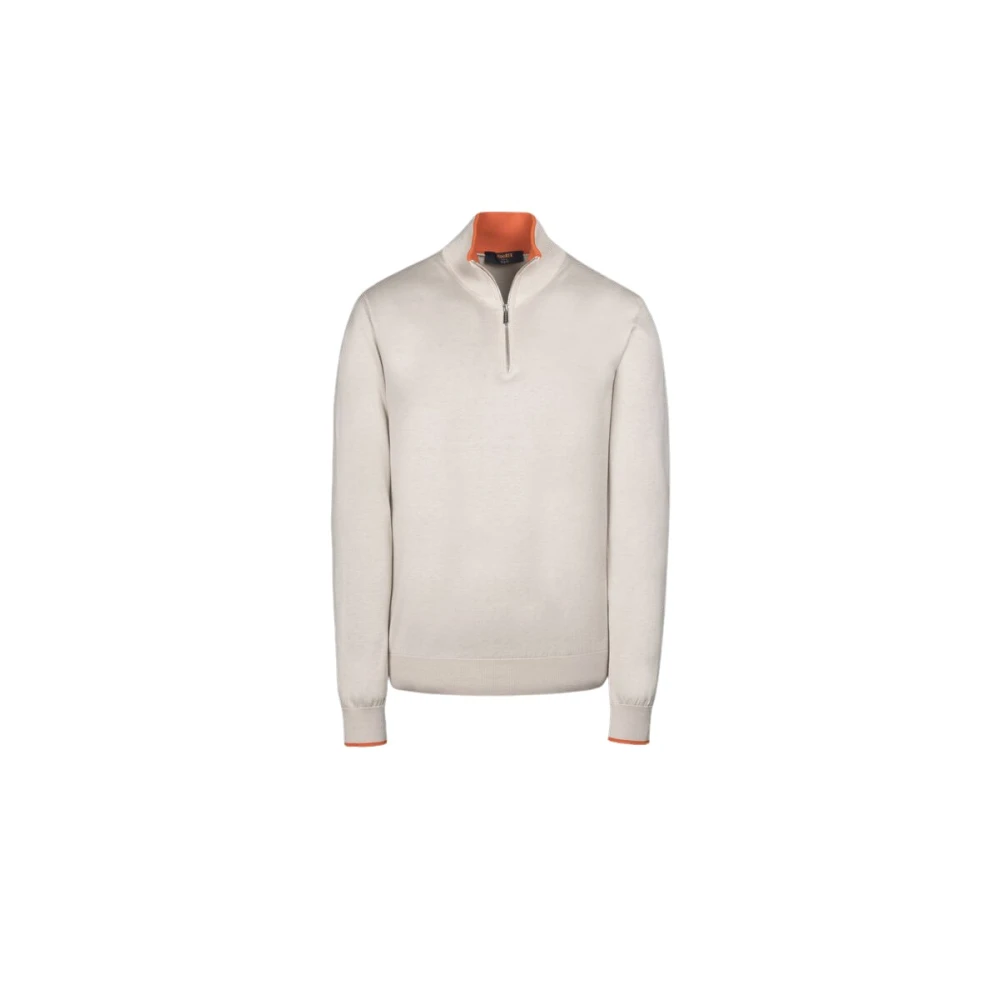 Moorer Men's Beige Turtlenecks, 3XL, Lightweight Knitted Jumper