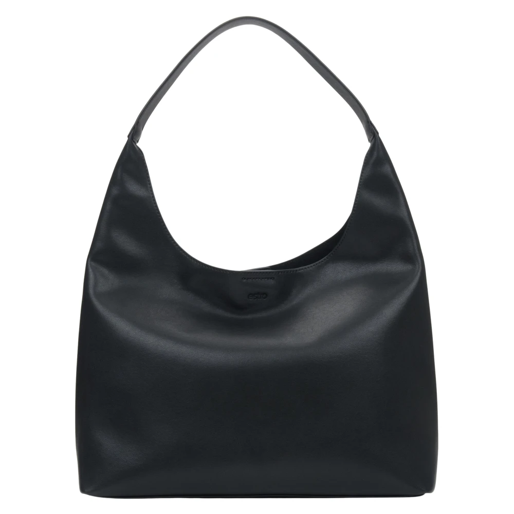 Estro Women's Black Shoulder Bags, One Size, Shopper Bag