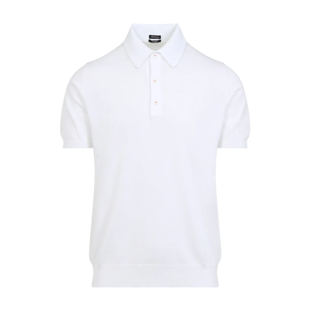 Kiton Wit T-shirt voor mannen White Heren