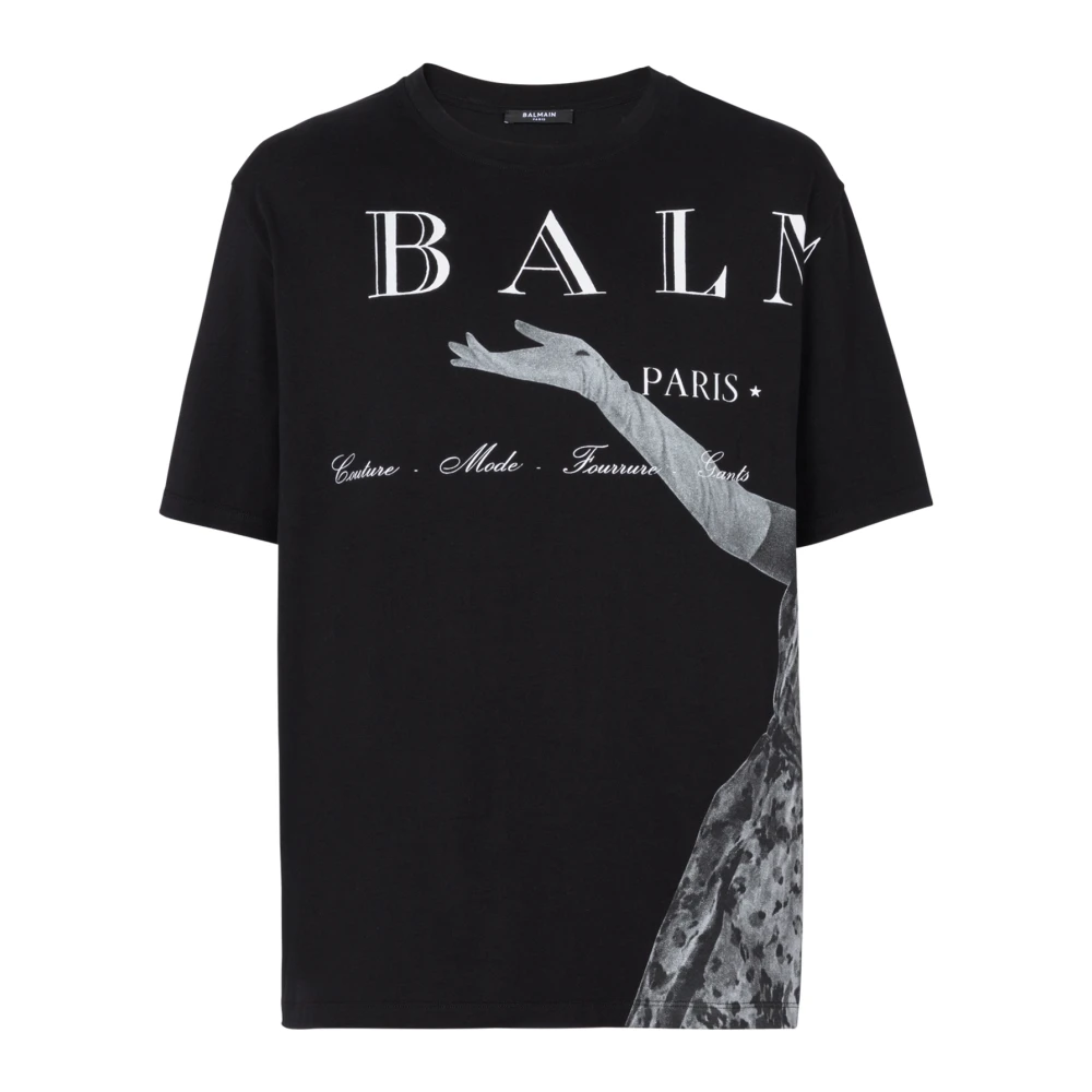 Balmain - Tops > T-Shirts - Black - Balmain - Modalova