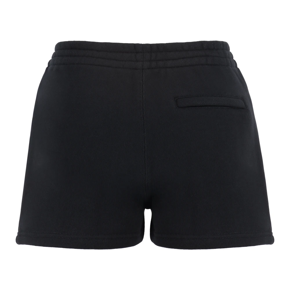 alexander wang Katoenen shorts met elastische tailleband Black Dames