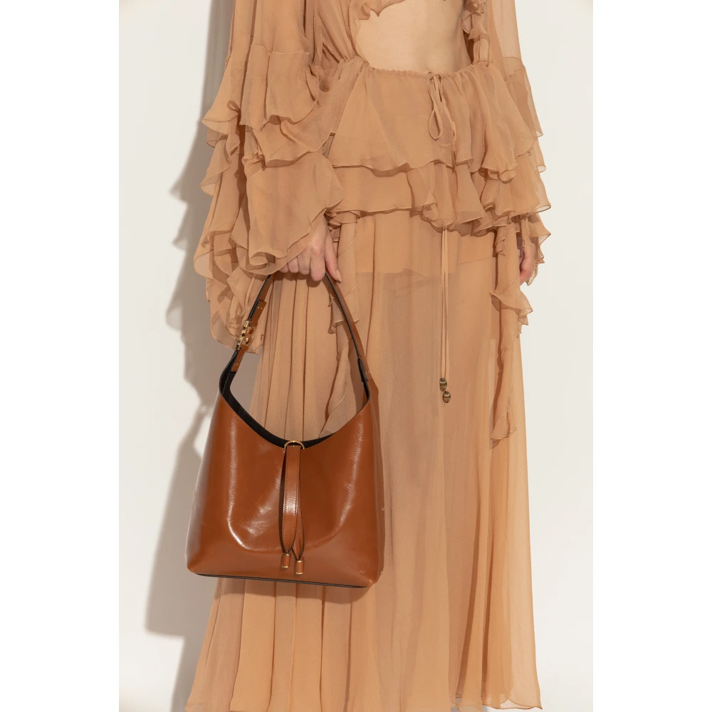 Chloé Marcie Hobo Kleine schoudertas Brown Dames