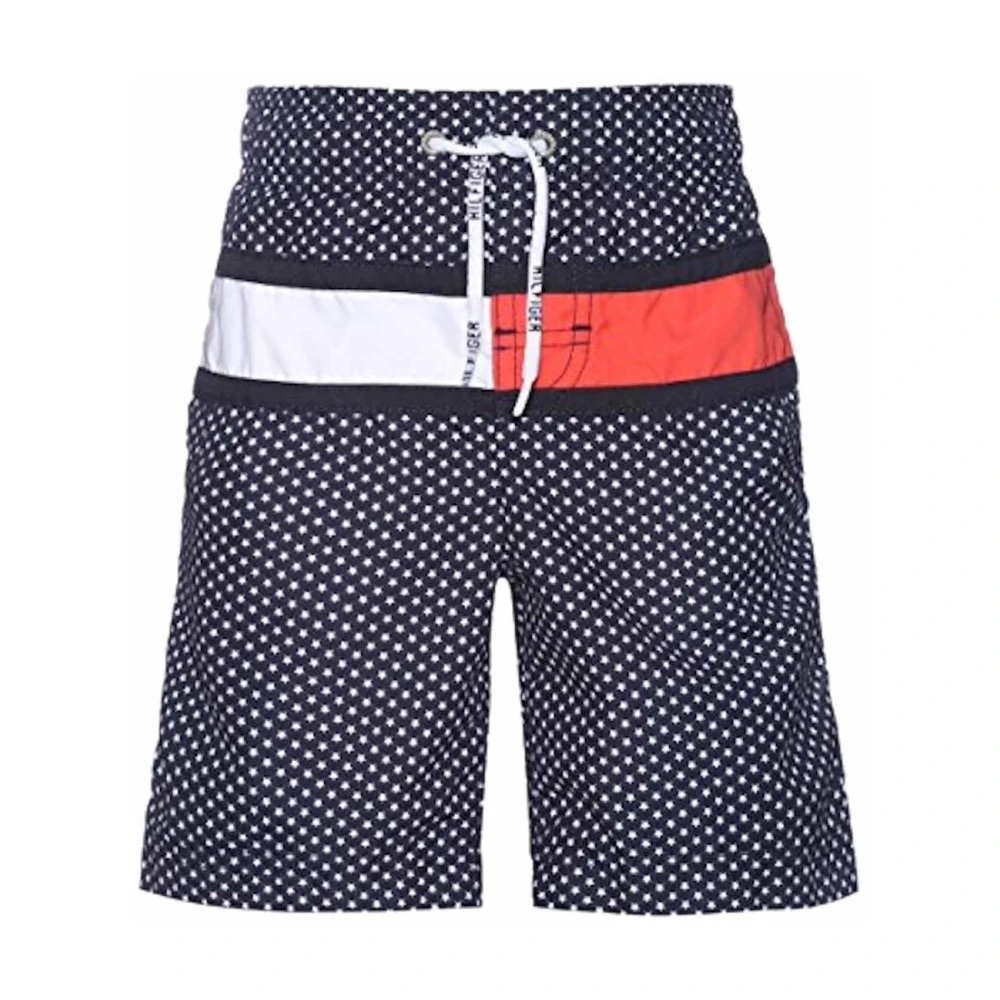 Tommy Hilfiger Boys Blue Kids Swimming Trunks, 4 Y, Star Flag Swimsuit