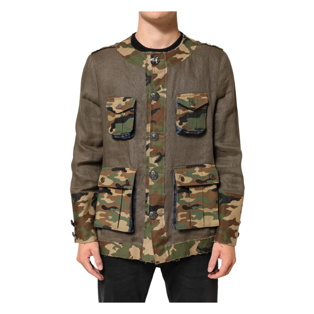 Dolce & Gabbana Unisex Multicolor Jacken, Mehrfarbig, Lgröße: