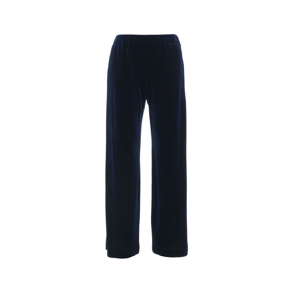 Gender Blå Sammet Byxor Aw24 Blue, Dam