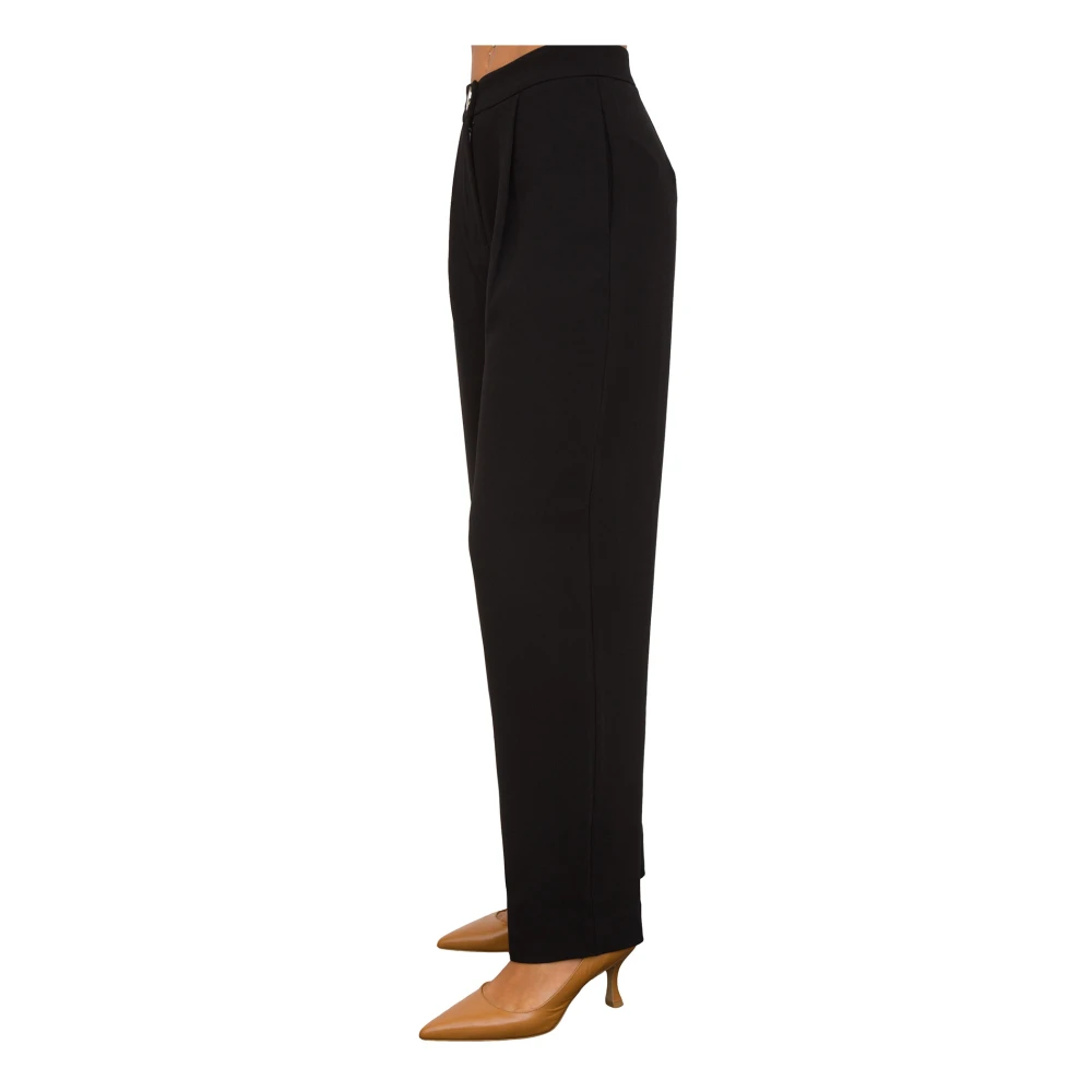 Armani Exchange Zwarte Broek Stijlvol Modieus Trendy Black Dames