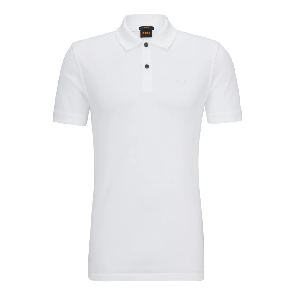 Hugo Boss Moderne Boss Heren Polo Shirt White Heren