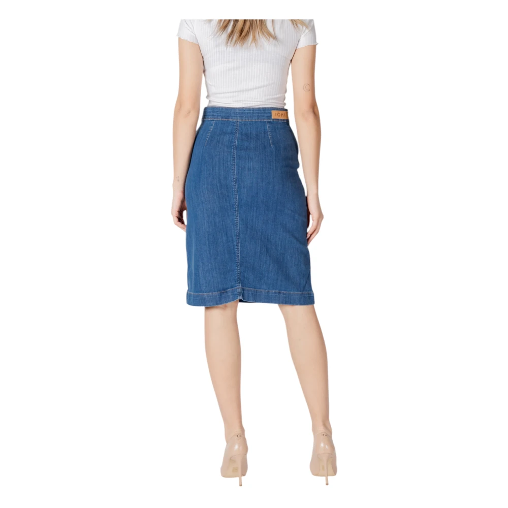 Ichi Dames Longuette Katoen Elastaan Collectie Blue Dames
