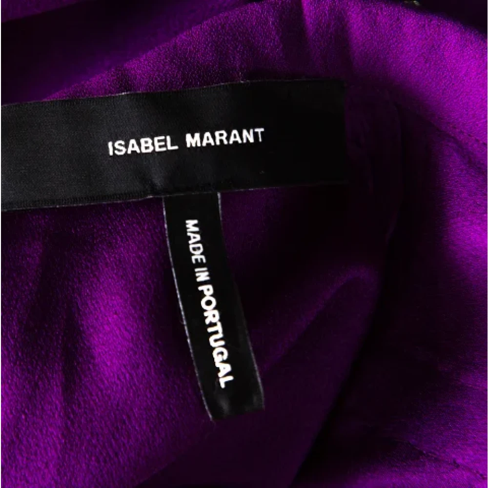 Isabel Marant Pre-owned Silk tops Purple Dames