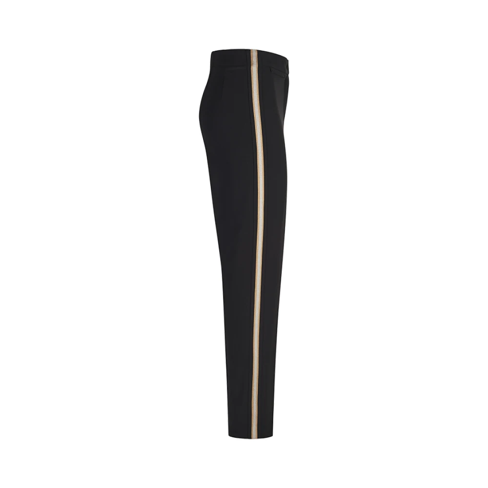 RIANI Elegante Zwarte Broek met Gouden Strepen Black Dames