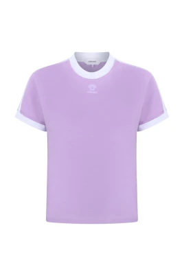 Lavendel bomulls-T-shirt