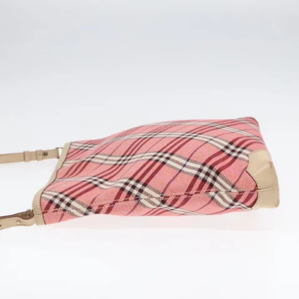 Burberry Vintage Pre-owned Canvas shoulder-bags Red Dames