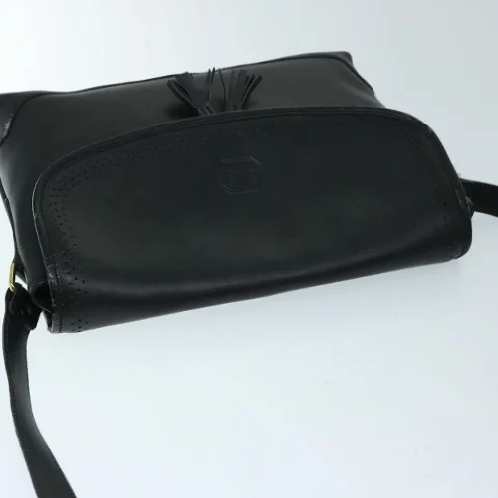 Burberry Vintage Pre-owned Leather shoulder-bags Black Dames