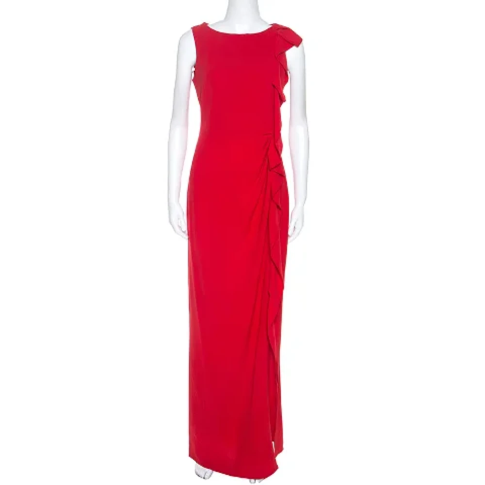 Carolina Herrera Pre-owned Acetate dresses Red Dames