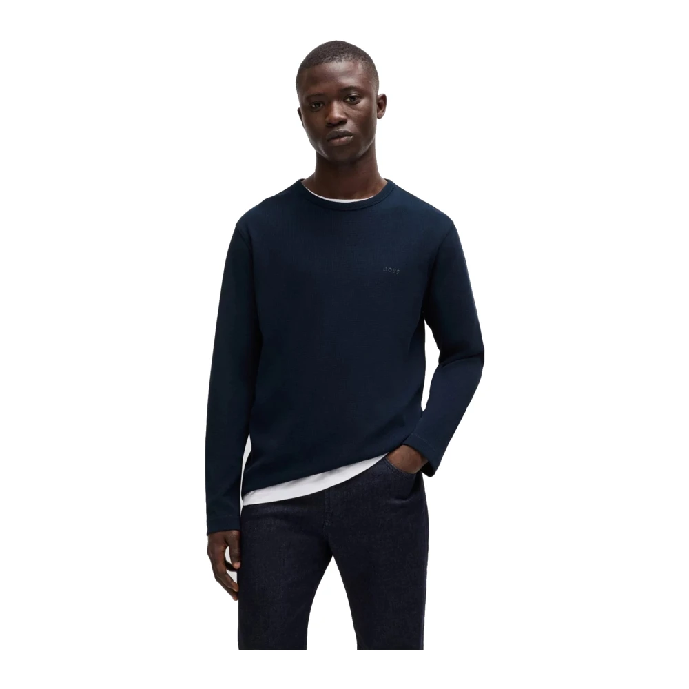 Hugo Boss Donkerblauwe trui voor heren Blue Heren