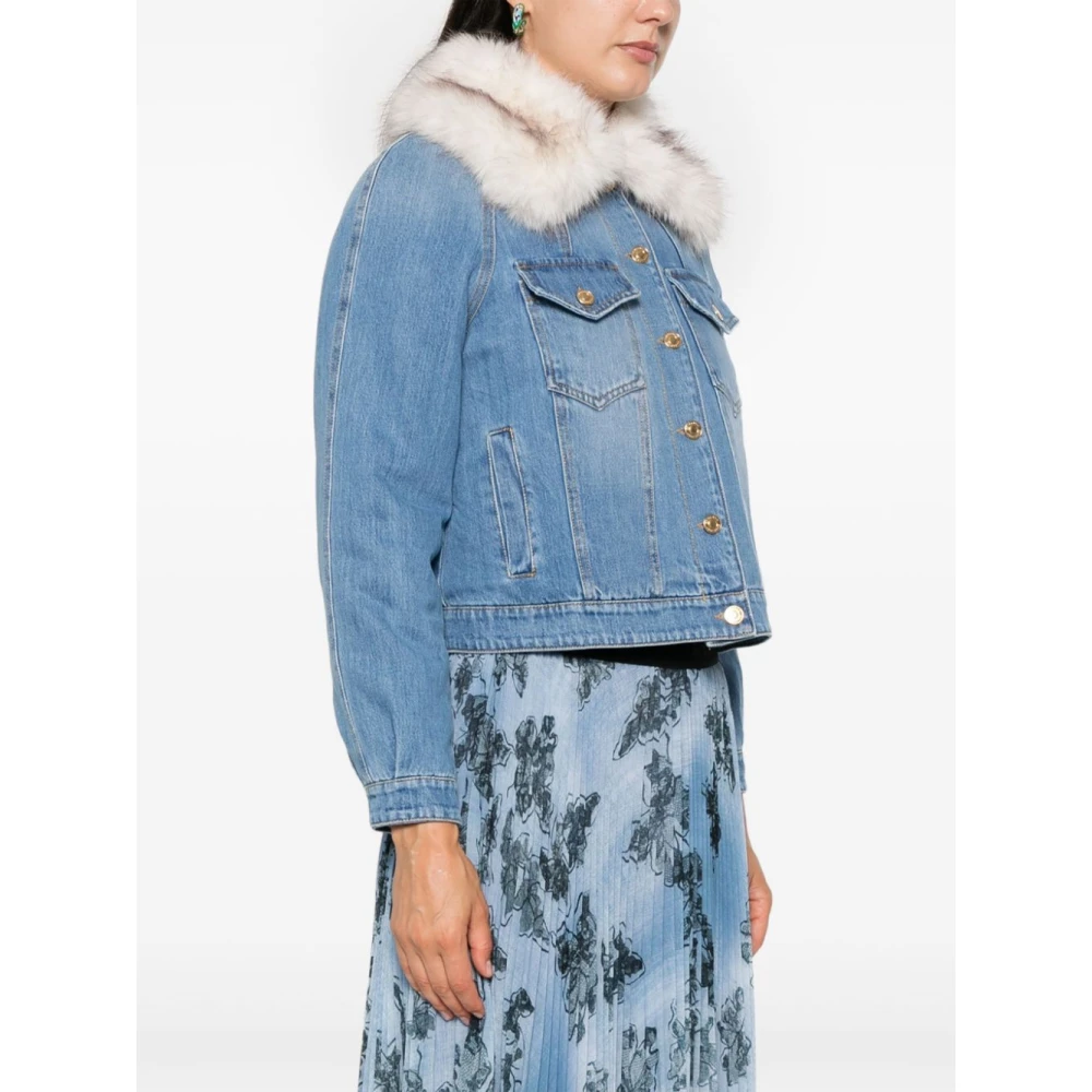 Ermanno Scervino Patch Jas Blue Dames