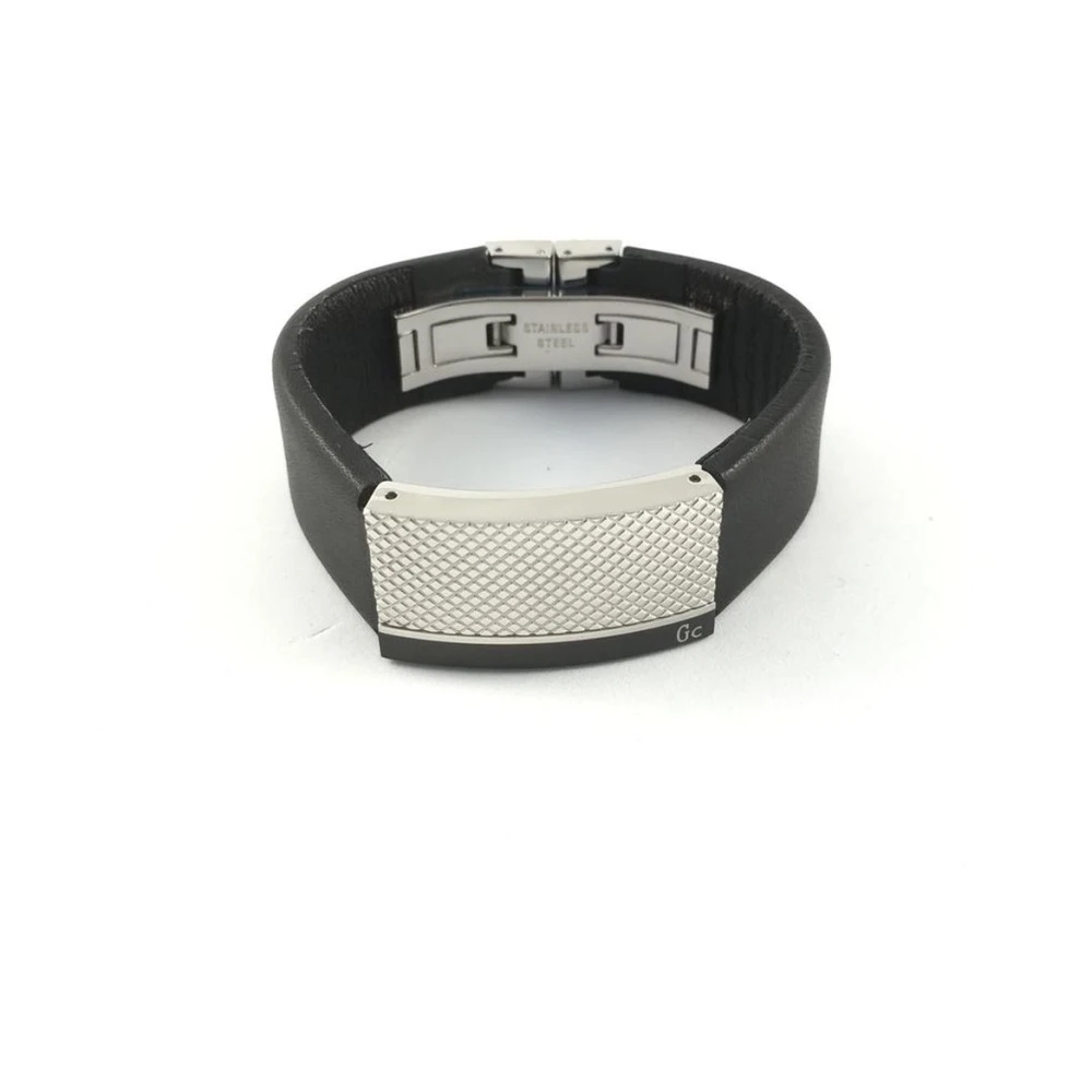 Guess Men's Black Stainless Steel Bracelet