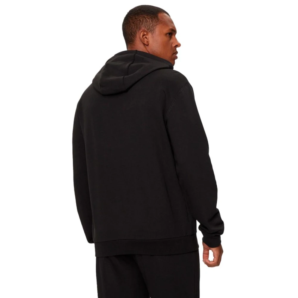 Armani Logo Sweater Black Heren