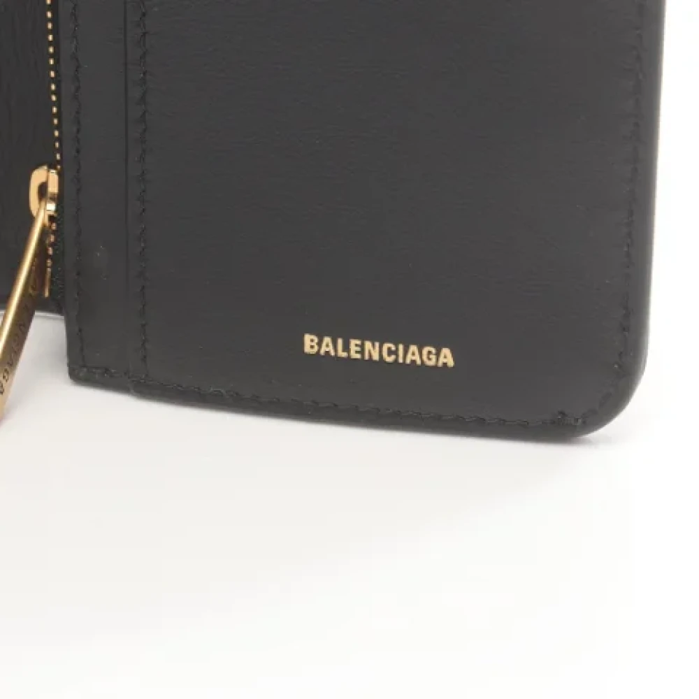 Balenciaga Vintage Pre-owned Leather wallets Black Dames
