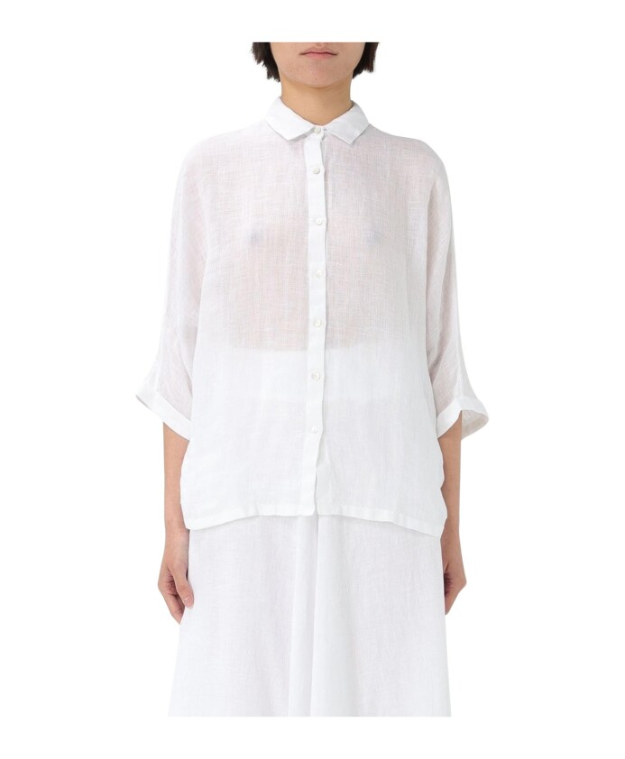 chemise-blanche-en-lin-a-col