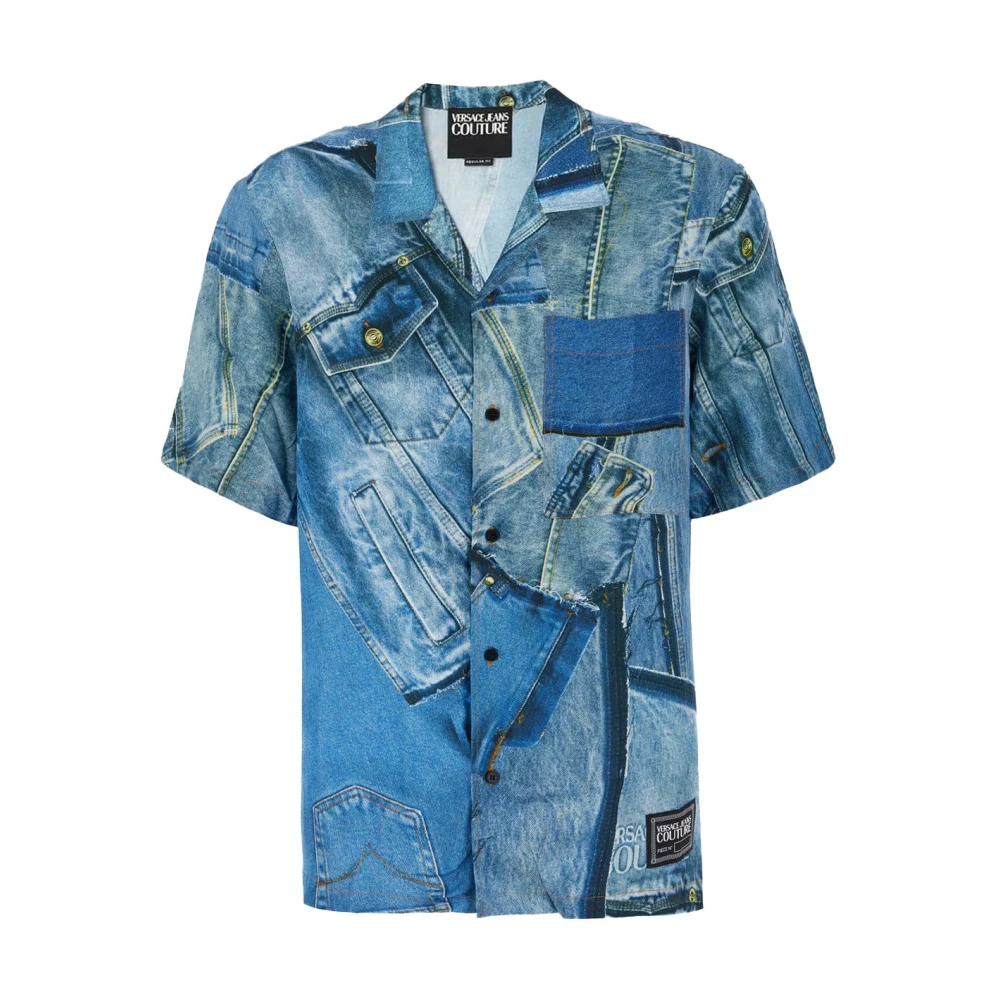 Versace Jeans Couture Men's Blue Camicia - Denim Shirts - M - Shirts