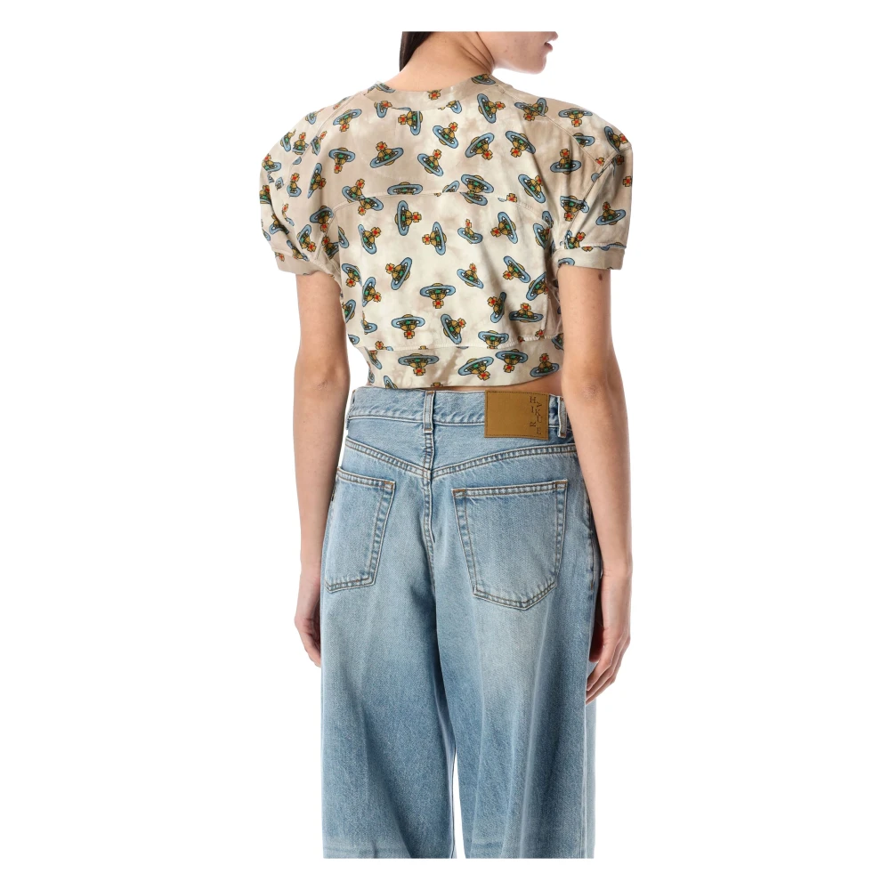 Vivienne Westwood Orbit Voetbal Crop Top Multicolor Dames