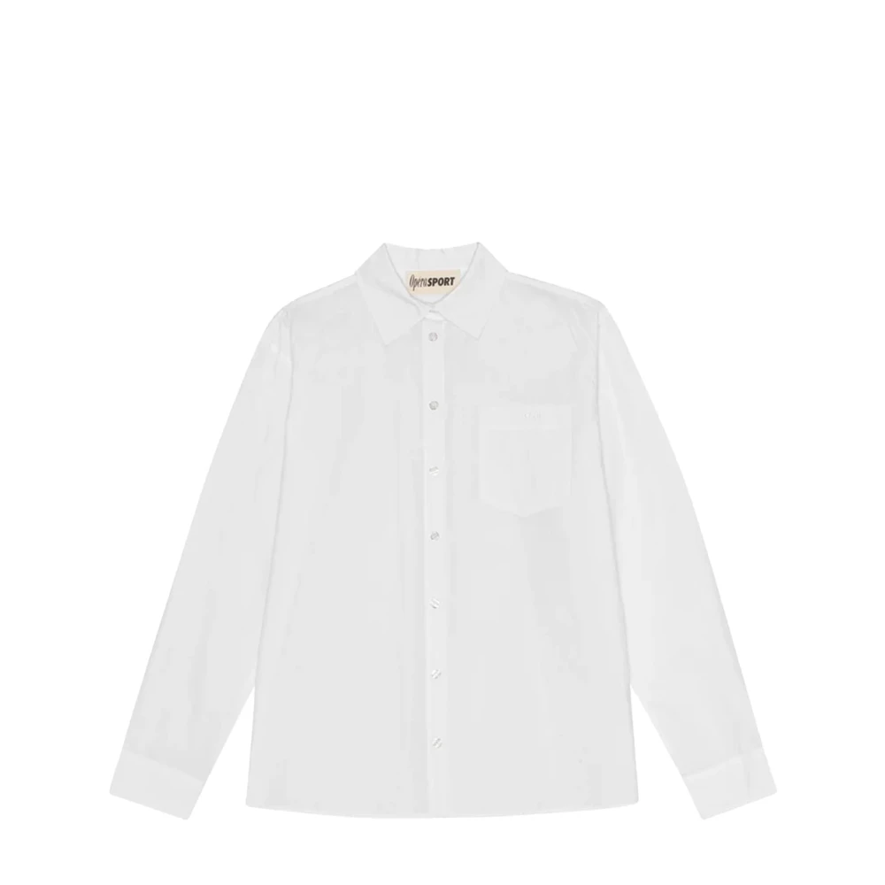Opéra Sport Witte Katoenen Unisex Shirt White Dames