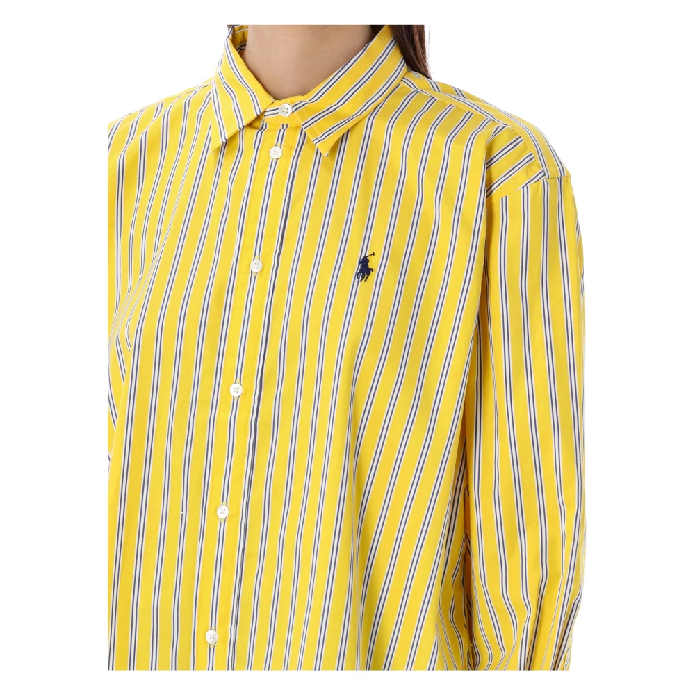 Ralph Lauren Cropped Shirt Yellow Dames