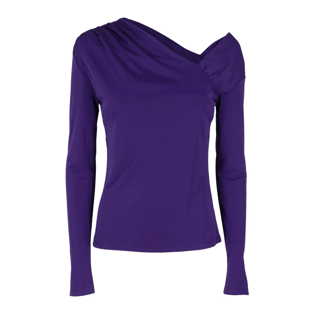 Isabelle Blanche Stijlvolle Gebreide Top Purple Dames