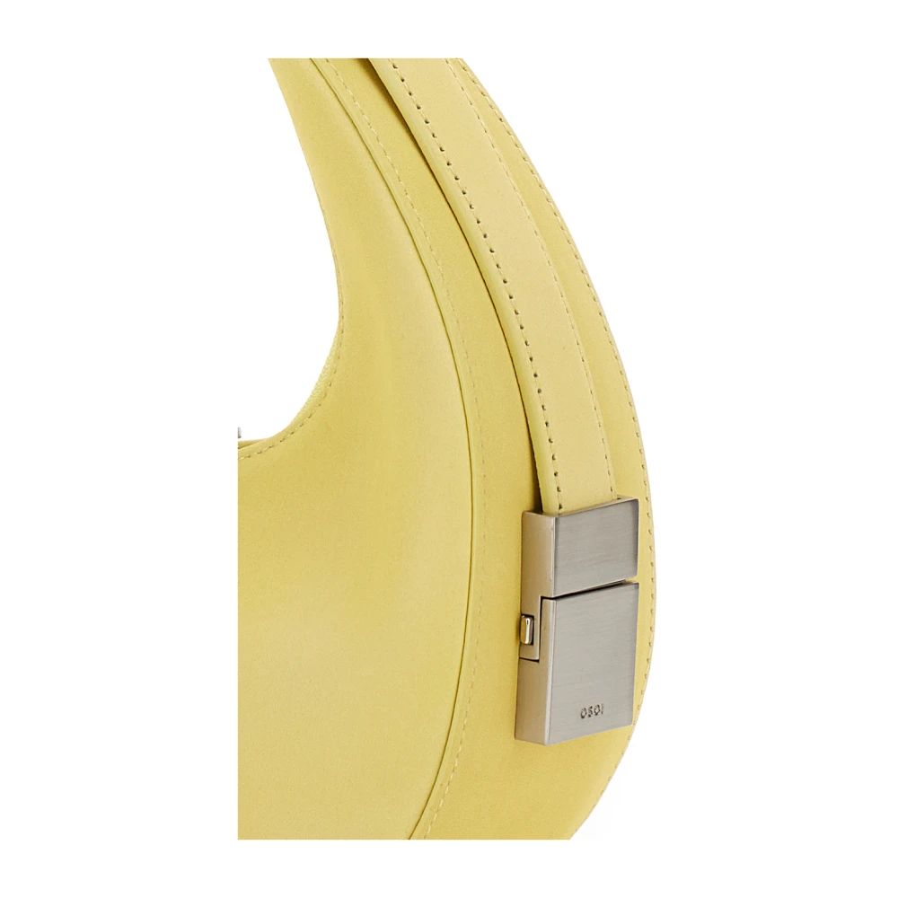 Osoi Gele Schoudertas met Gegraveerd Logo Yellow Dames