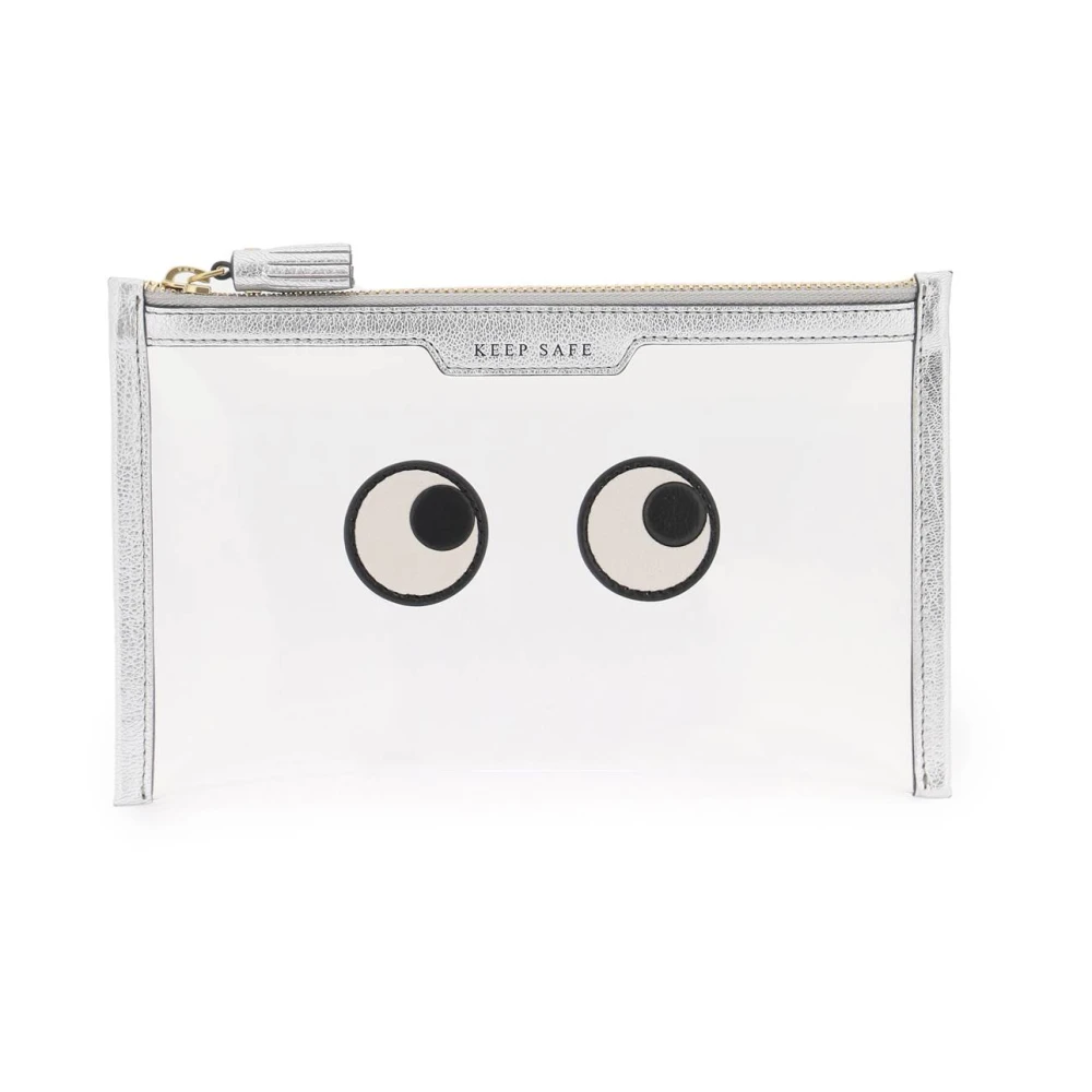 Anya Hindmarch Eyes Keep Safe Pouch Gray Dames