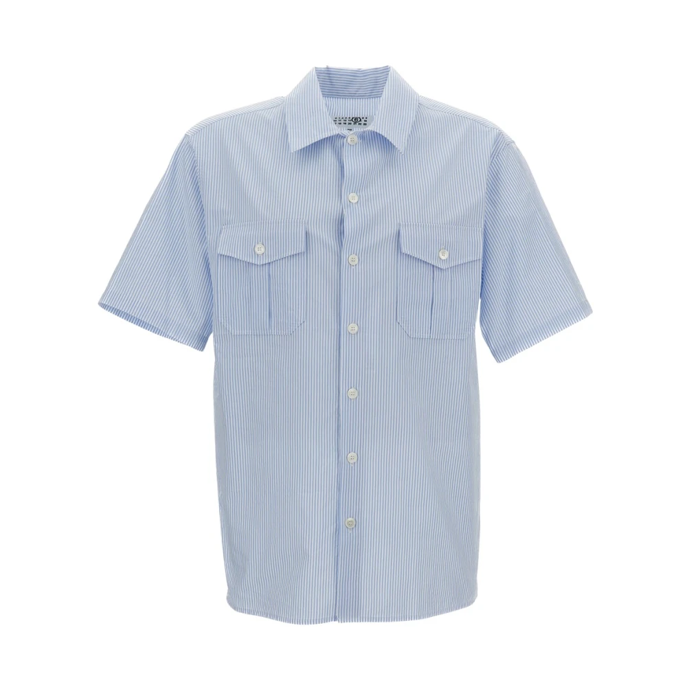 Mm6 Maison Margiela Uomo Blu Magliette, S, New,