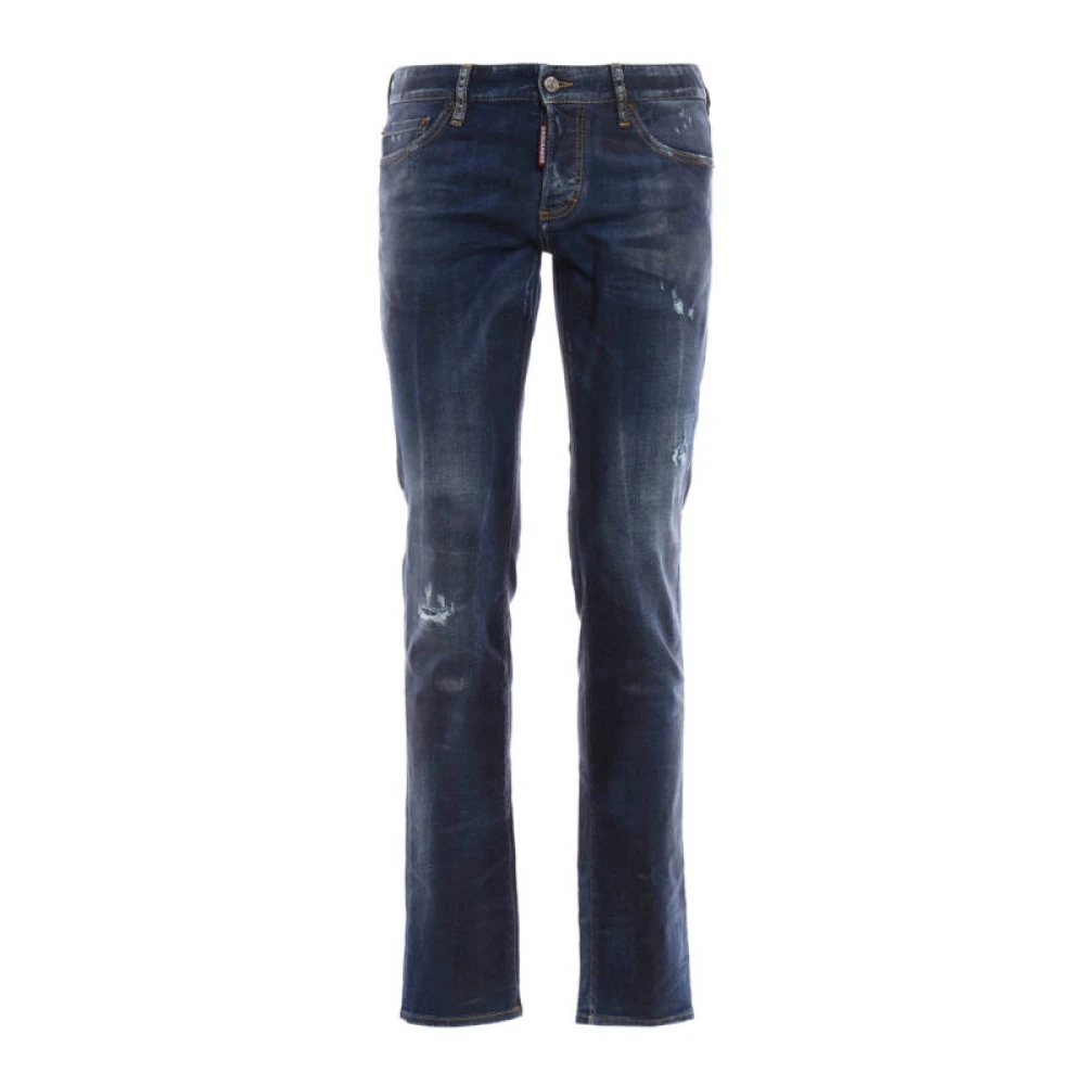 Dsquared2 Luxe Blauwe Slim Jeans Blue Heren