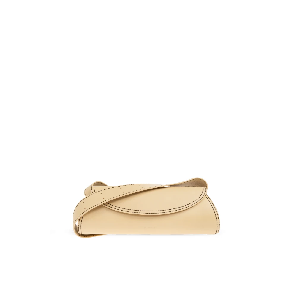 Jil Sander Schoudertas Canollo Klein Beige Dames