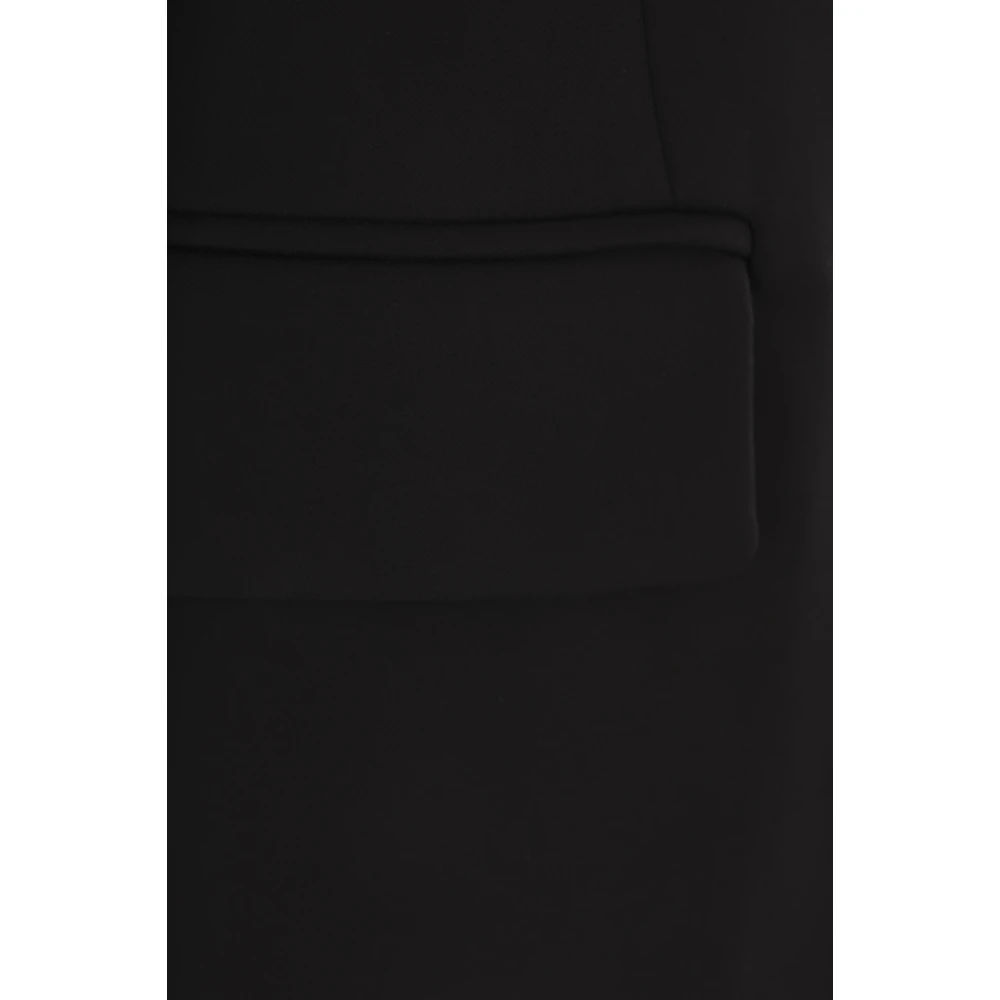 Roberto Cavalli Single-Button Jas met Luipaardprint Voering Black Dames