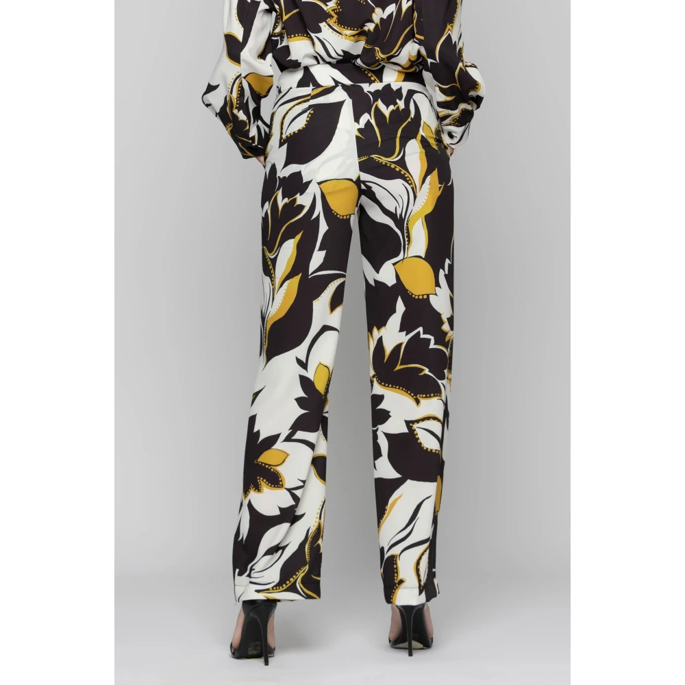 Kocca Wijde broek met exotisch patroon Multicolor Dames