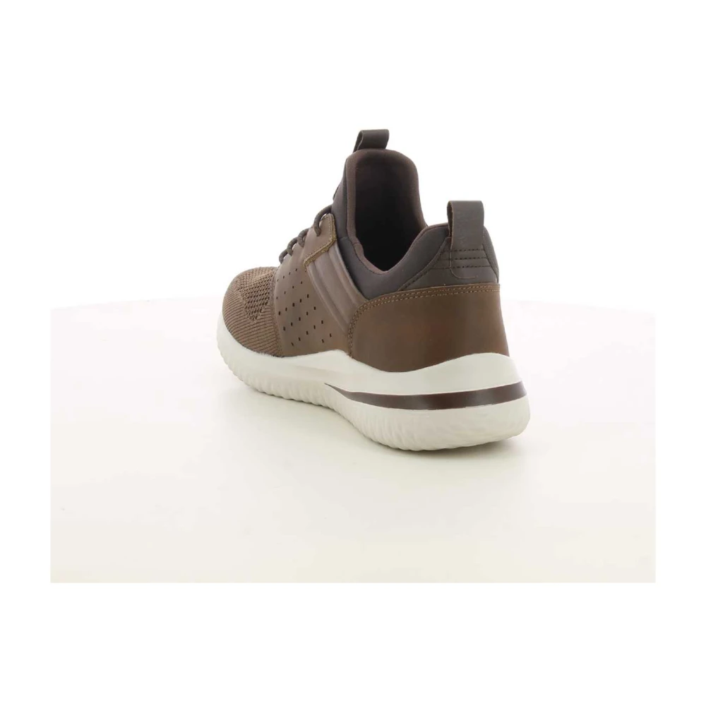 Skechers Herenschoenen Cognac Delson 3.0 Brown Heren