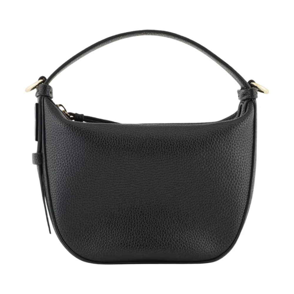 Armani Exchange Svart Handväska Med Logodekoration