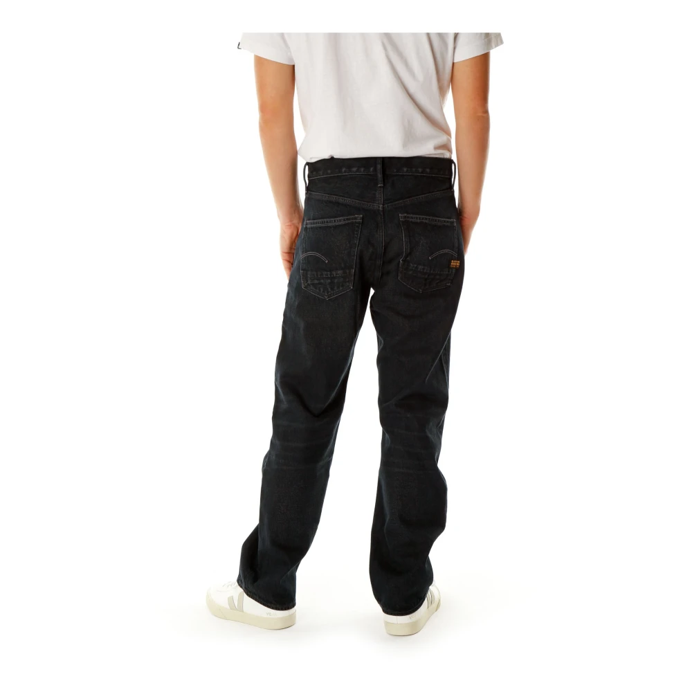 G-Star Straight Fit Jeans met middelhoge taille Blue Heren