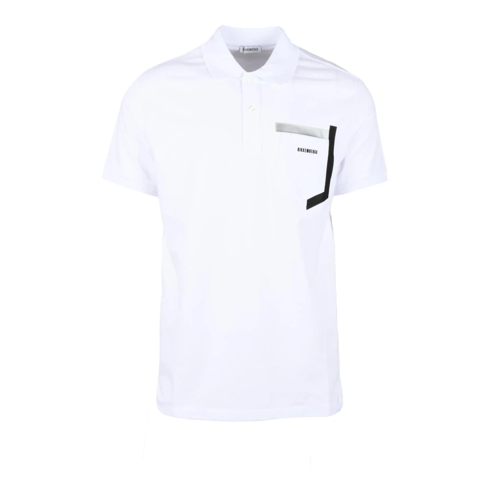 Bikkembergs Katoen Elastaan T-shirt White Heren