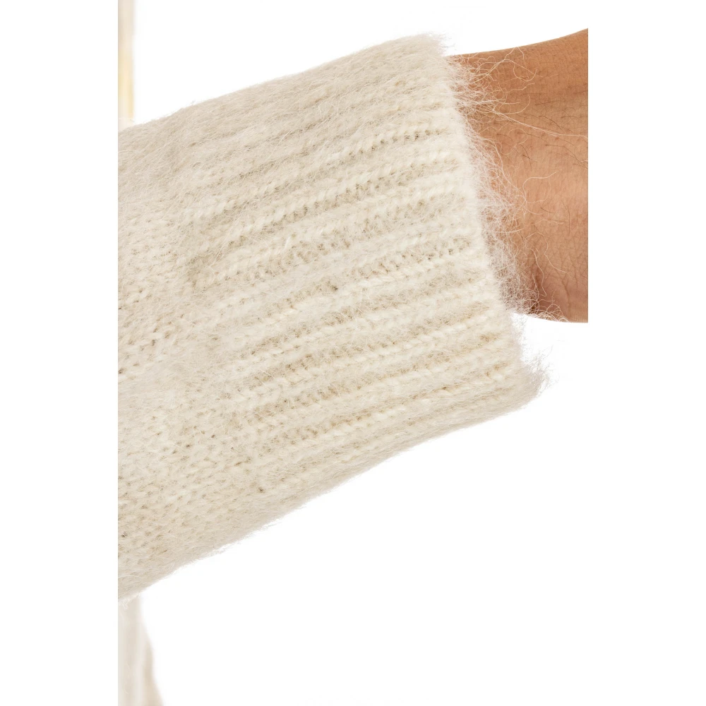 Autry Roomwitte Cardigan met Elastische Boorden Beige Heren