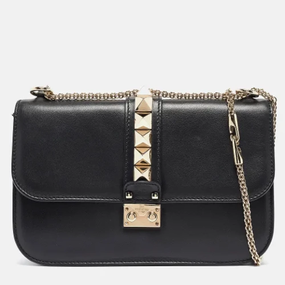 Valentino Vintage Pre-owned Leather crossbody-bags Black Dames