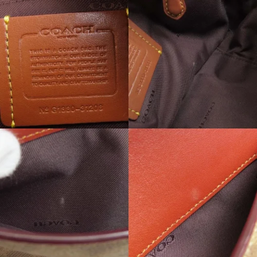 Coach Pre-owned Plastic shoulder-bags Brown Dames