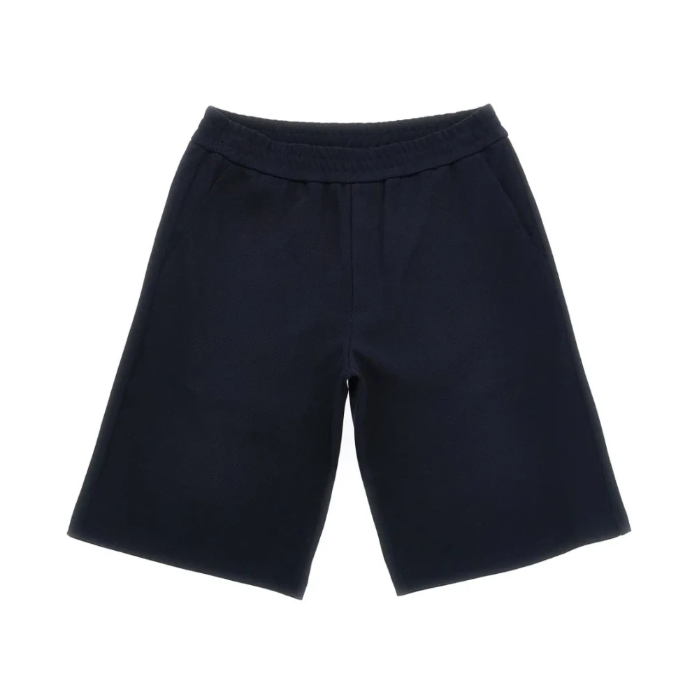 Moncler Boys Blue Striped Kids Shorts - Shorts - 6 Y - Kids