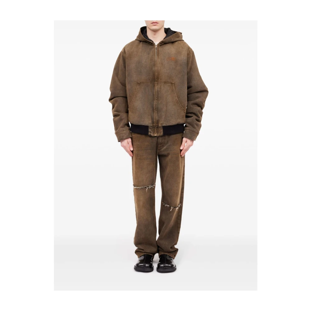 MM6 Maison Margiela Bruine Jas voor Vrouwen Brown Heren