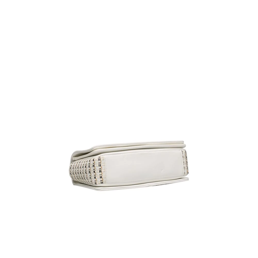 Love Moschino Stijlvolle Crossbody Tas met Gouden Details White Dames