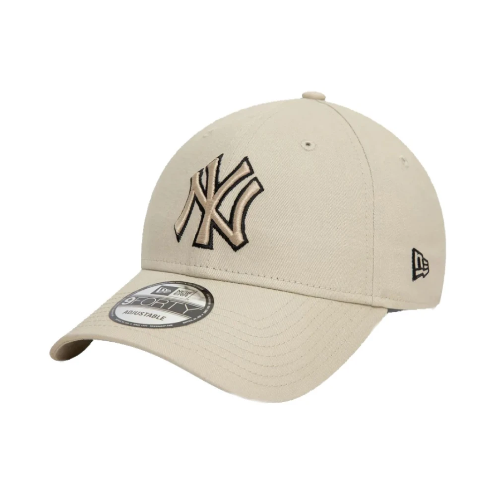 new era Team Outline Baseballpet Beige Dames