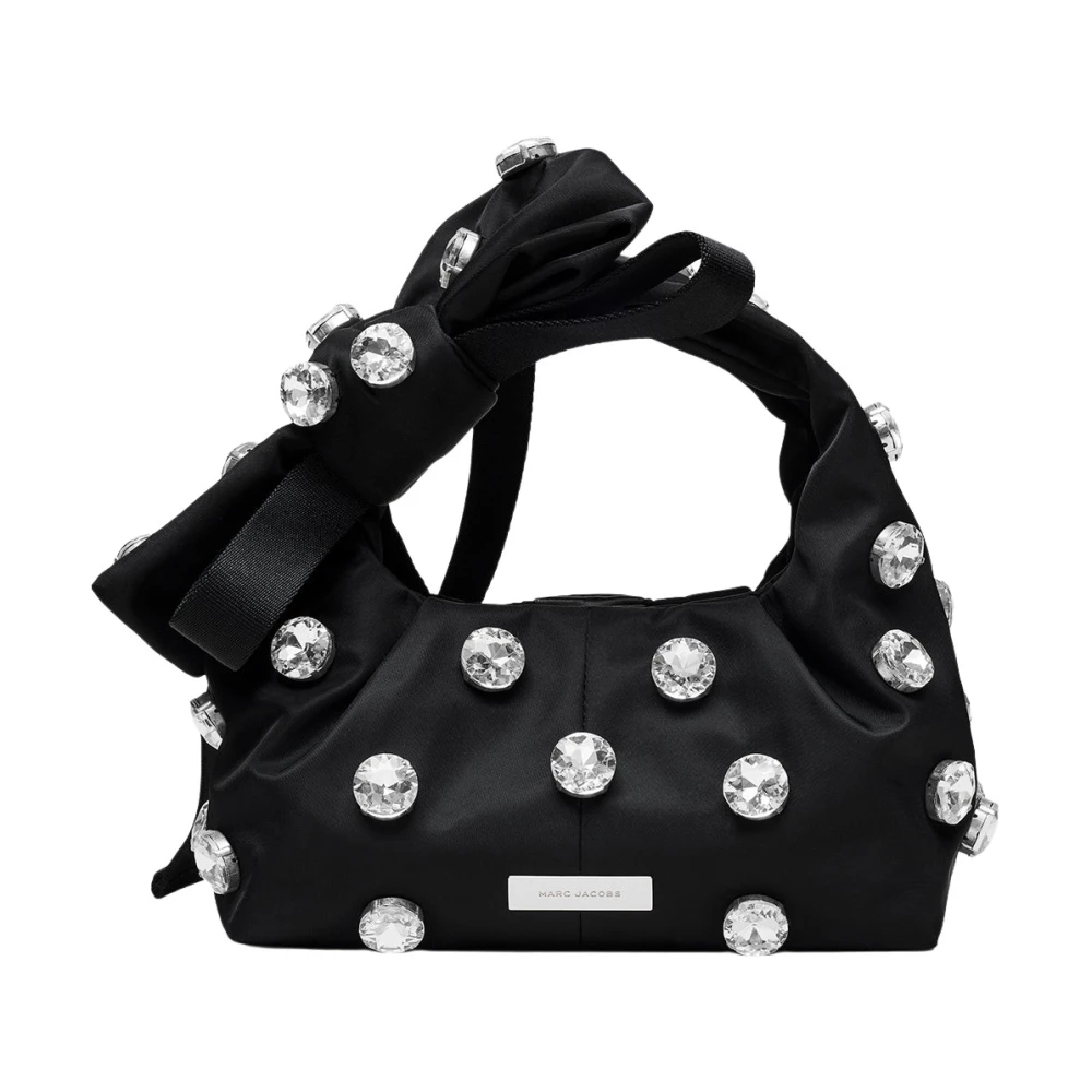 Marc Jacobs Women's Black Mini Bow Gem Nylon Sack Bag