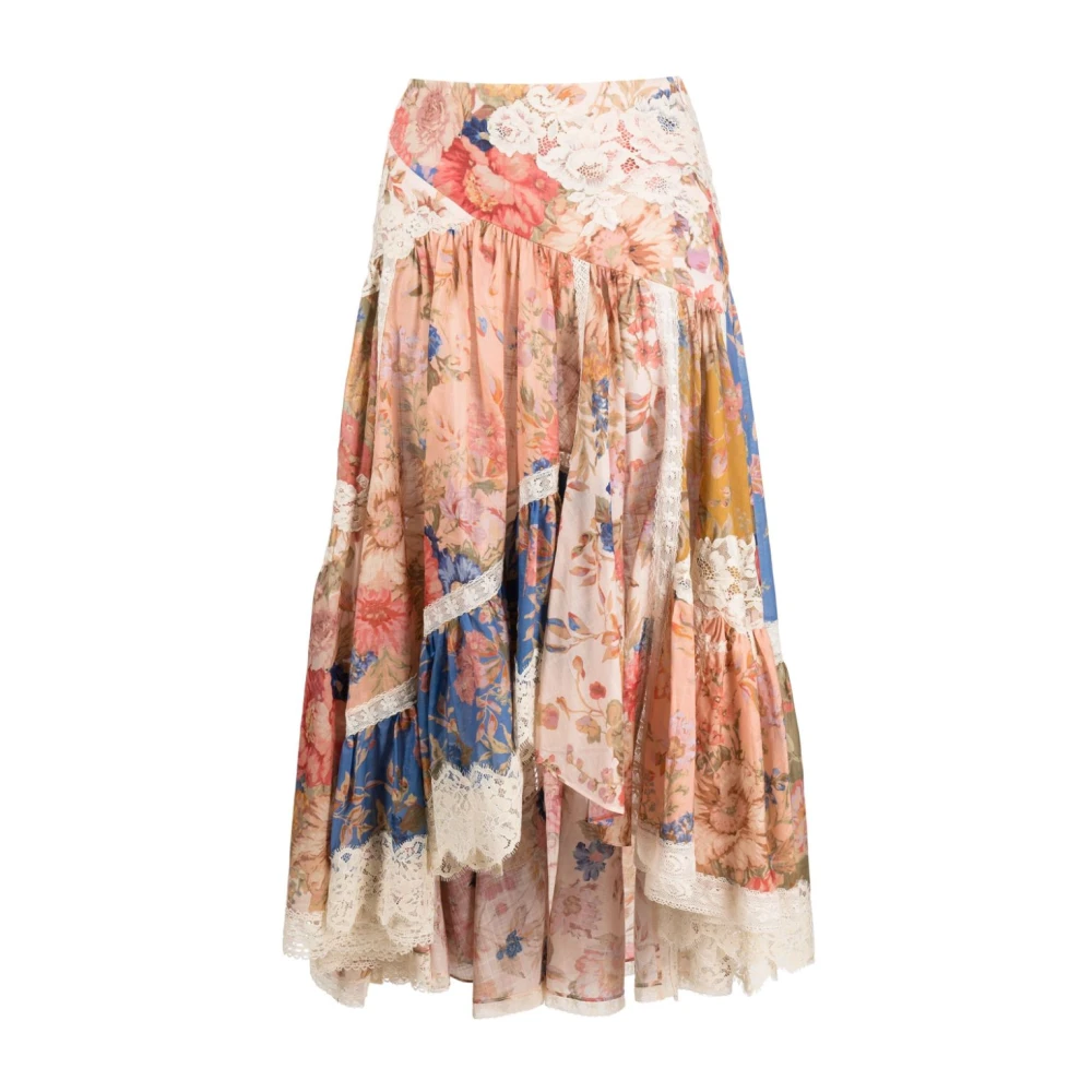 Zimmermann Bloemenprint hoge taille rok Multicolor Dames