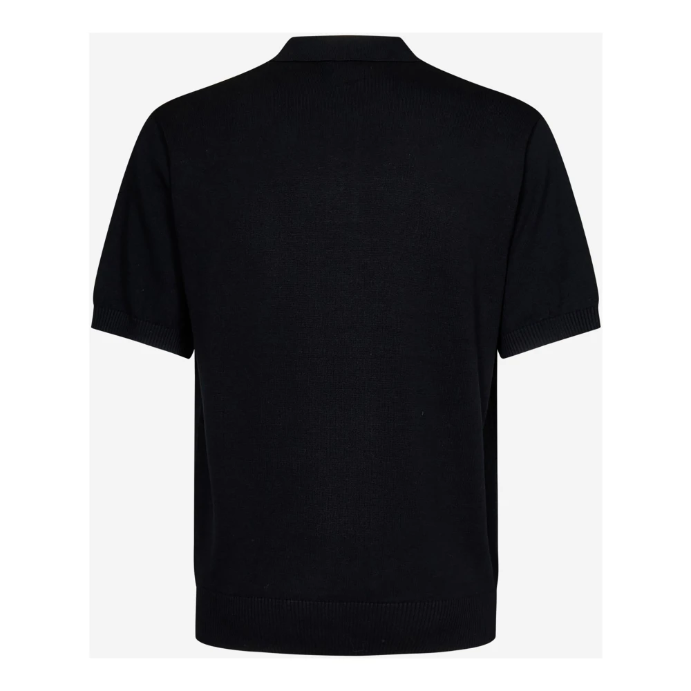 Stüssy Zwarte T-shirts en Polos met Wit Logo Borduurwerk Black Heren